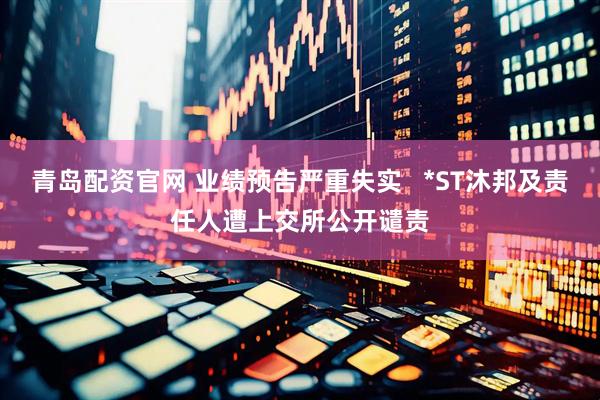 青岛配资官网 业绩预告严重失实   *ST沐邦及责任人遭上交所公开谴责